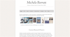 Desktop Screenshot of michelebarrett.com