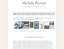 Tablet Screenshot of michelebarrett.com